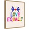 Love Loudly II by Victoria Barnes 16-in. W x 20-in. H. Canvas Wall Art Print Framed in Natural